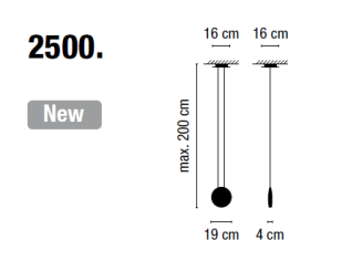 Lampa wisząca VIBIA COSMOS 2500 - 3