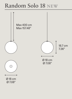 Lampa wisząca Lodes RANDOM SOLO 2700K - 5