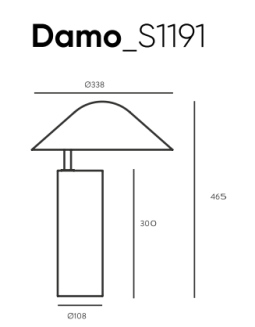Lampa biurkowa Aromas DAMO_S1191 - 3