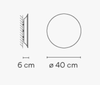 Kinkiet led Vibia PUCK WALL ART 5470 / 5471 / 5472 - 8