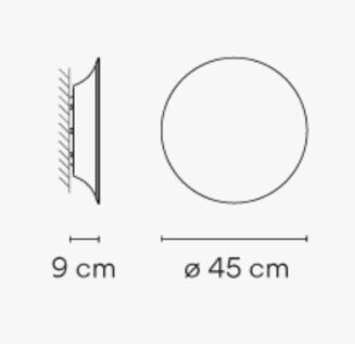 Kinkiet led Vibia PUCK WALL ART 5470 / 5471 / 5472 - 9