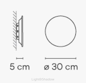 Kinkiet led Vibia PUCK WALL ART 5470 / 5471 / 5472