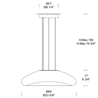 Lampa wisząca LEUCOS KEYRA S - 5
