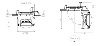 Oprawa sufitowa Oty Light WALLY RING Pull Ø 12,5 recessed - 3