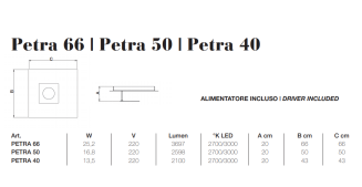 Lampa sufitowa ICONE PETRA 66/50/40 - 5