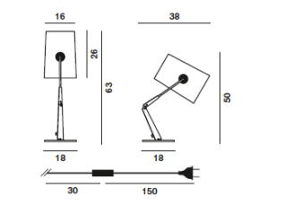Lampa biurkowa DIESEL LIVING with Lodes -  Fork - 3