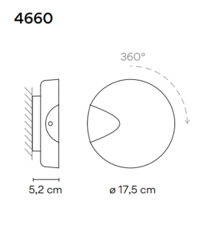 Kinkiet led Vibia DOTS 4660 - 2