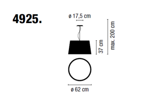 Lampa wisząca VIBIA WARM 4925 - 2