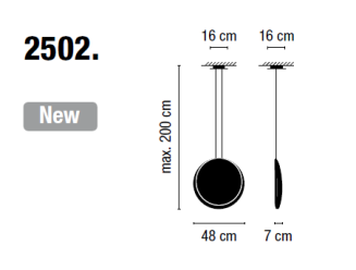 Lampa wisząca VIBIA COSMOS 2502 - 5