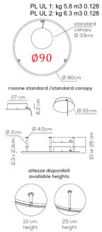Lampa led Axo Light U-LIGHT ściana/strop - 6