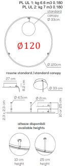 Lampa led Axo Light U-LIGHT ściana/strop - 5