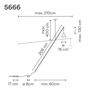 Lampa podłogowa Vibia NORTH 5666 - 3