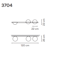 Vibia PALMA 3704 wall - 3