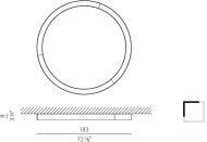 Panzeri SILVER RING stropowa/ścienna - 10