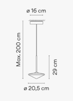 Lampa wisząca Vibia TEMPO 5774 - 3