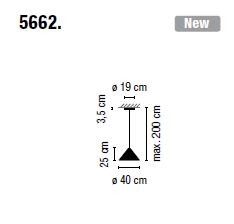 Lampa wisząca Vibia NORTH 5662 - 3