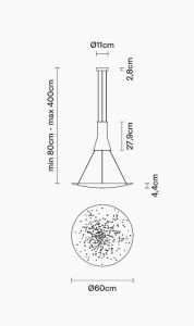 Fabbian LENS wisząca - 9