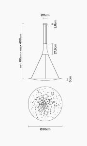 Fabbian LENS wisząca - 8