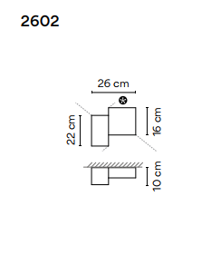 Kinkiet led Vibia Structural 2602 wall - 3