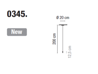 Lampa wisząca VIBIA WIREFLOW 0345 - 3