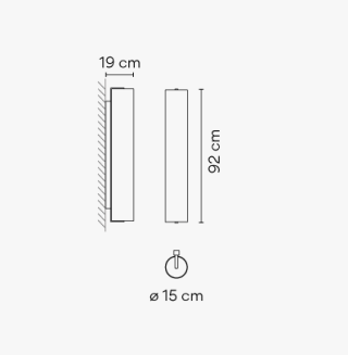 Kinkiet led Vibia KONTUR 6444/6446 - 2