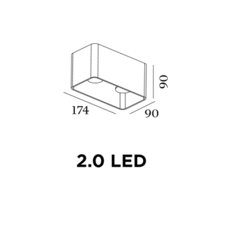 Lampa sufitowa Wever & Ducre DOCUS 2.0 LED natynkowa - 2