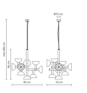 Lampa wisząca Karman SIBILLA 2 - 4