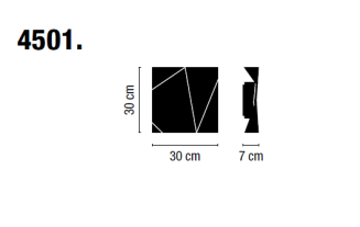 Kinkiet led VIBIA ORIGAMI 4501 - 8