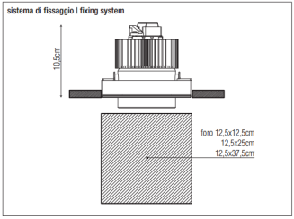 Lampa led PURALUCE - ORIENTE SQUARE 3module recessed - 3