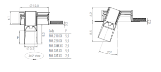 Lampa sufitowa Oty Light POP P04 Ø 12,0 recessed - 6