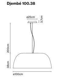 Marset Djembé wisząca 100.38 - 2