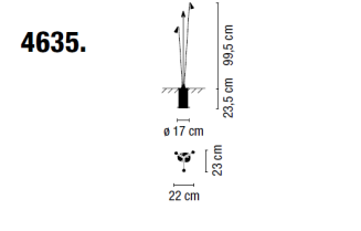 Lampa ogrodowa VIBIA BRISA 4635 - 4