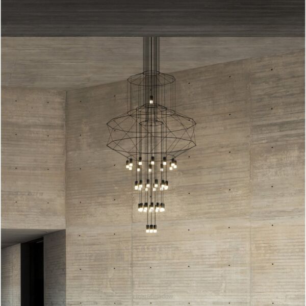 Lampa wisząca VIBIA WIREFLOW Chandelier 0374
