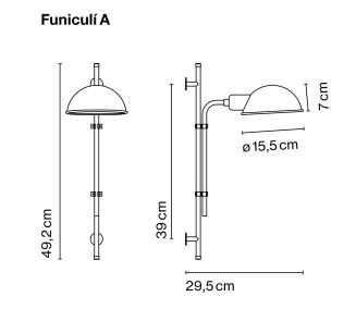 Kinkiet Marset Funiculí A - 9