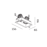 Wever&Ducre PLANO 2.0 LED wpuszczana - 2