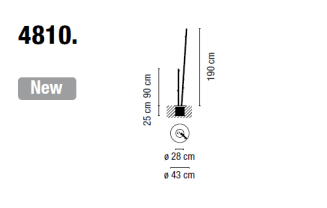 Lampa ogrodowa  VIBIA BAMBOO 4810 - 4