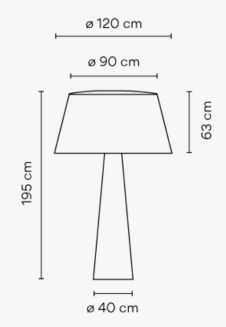Lampa na taras Vibia WIND 4062 - 5