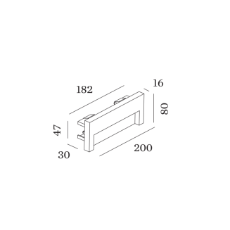Kinkiet led Wever&Ducre RETO 2.0 outdoor wpuszczana - 2
