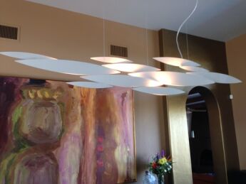 Lampa wisząca Terzani I LUCCI ARGENTATI  220cm