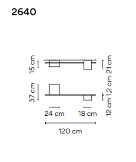 Lampa sufitowa led Vibia Structural 2640 ceiling - 2
