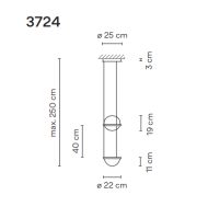 Vibia PALMA 3724 suspension - 5