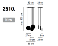 VIBIA COSMOS 2510 - kompozycja - 3