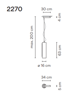 Lampa wisząca Vibia GUISE 2270 - 3