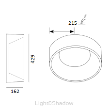 Lampa natynkowa MOLTO LUCE Gator SDI natynkowa