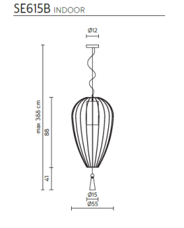 Lampa wisząca Karman CELL suspension SE615 - 3