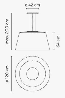 Lampa na taras Vibia WIND 4078 - 5