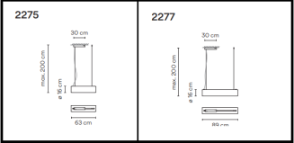 Lampa wisząca Vibia GUISE 2277 - 3