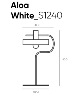Lampa biurkowa Aromas ALOA WHITE_S1240 - 3