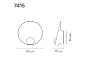 Vibia MUSA 7415 wall - 3