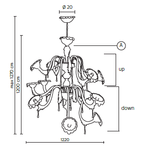 Lampa wisząca  Karman AU REVOIR  - CONFIGURATION - A - 2